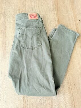 Levi's Womens Mid Rise Skinny Olive Slim Pants Soft 32